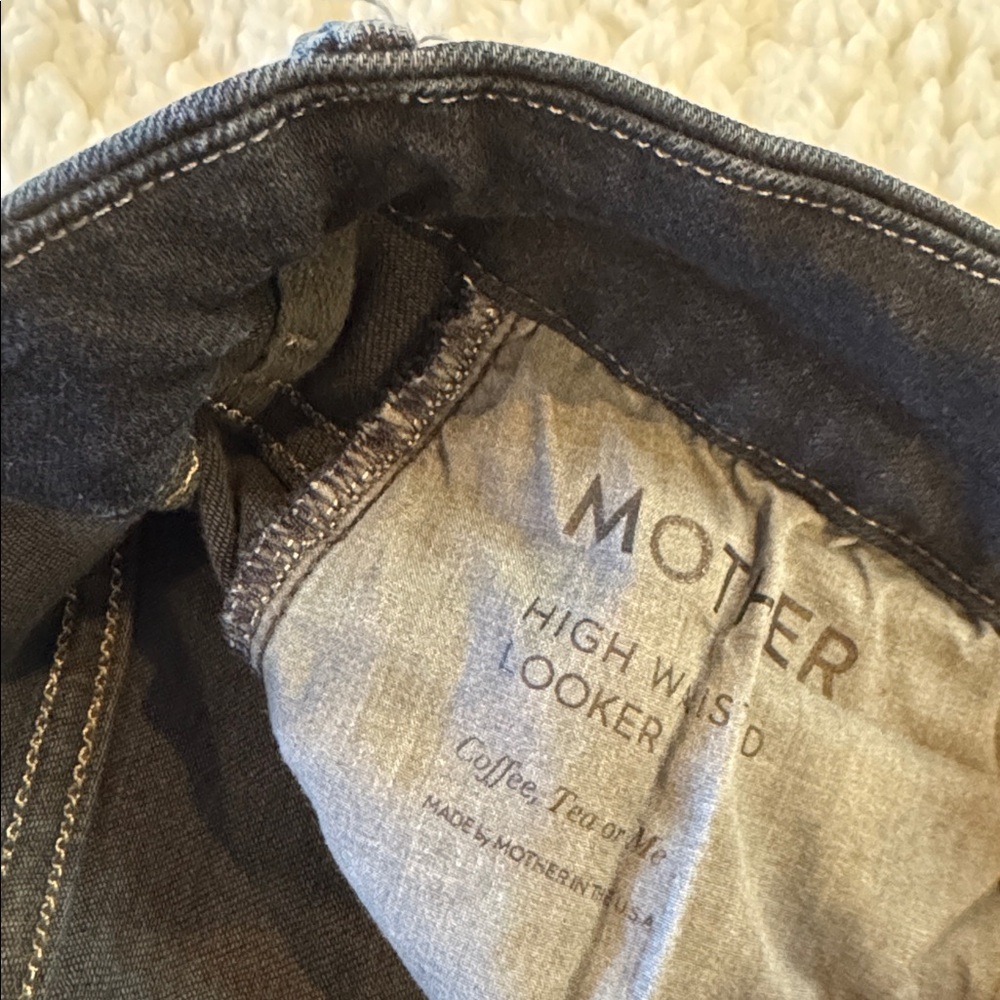 MOTHER Looker high waisted skinny jeans in coffee, tea or me? Women’s size 30 - Picture 12 of 16